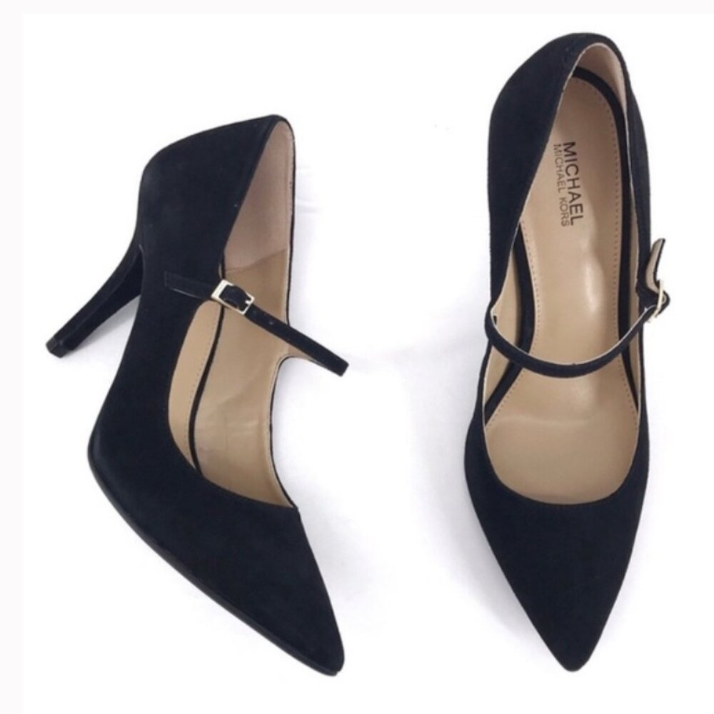 MICHAEL MICHAEL KORS CLAIRE FLEX MARY JANE SUEDE 8 38.5 M